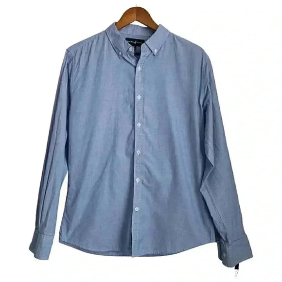 Beverly Hills Polo Club Men's Button Down Shirt in Blue - Size Medium - Picture 1 of 6